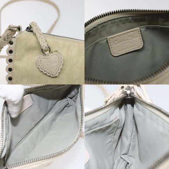 DIOR Trotter Canvas Shoulder Bag White - Picture 11 of 12